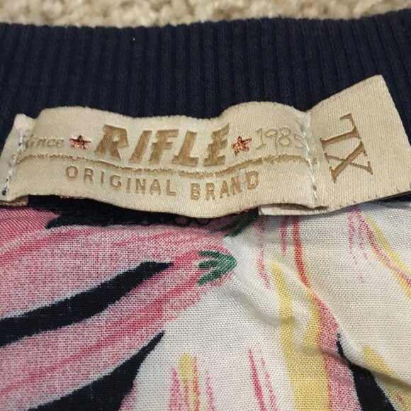 Rifle Hawaiian Lightweight Zip Up Bomber Jacket - Picture 10 of 16